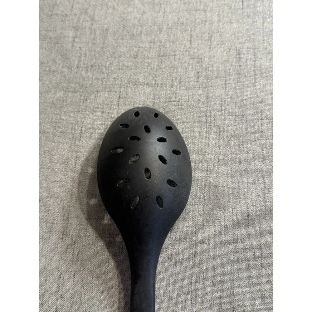 McCormick Black Kitchen Utensil 2 Piece Set Solid Spoons